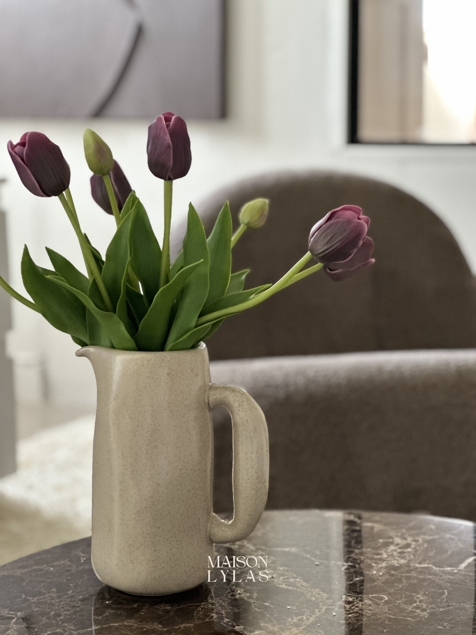 Bouquet - Tulipes pourpre