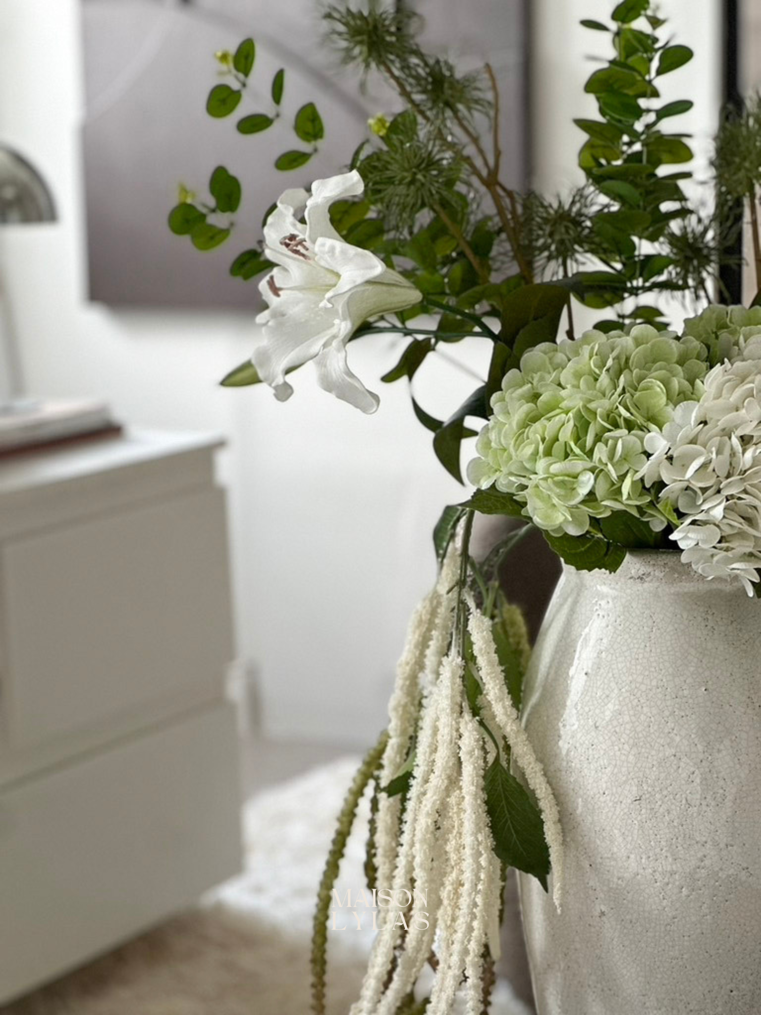 Bouquet artificiel Jardin Sauvage tons naturels – Maison Lylas