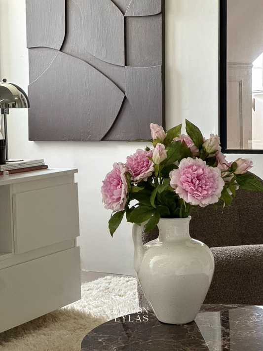 Bouquet pivoines artificielles décoration – Maison Lylas