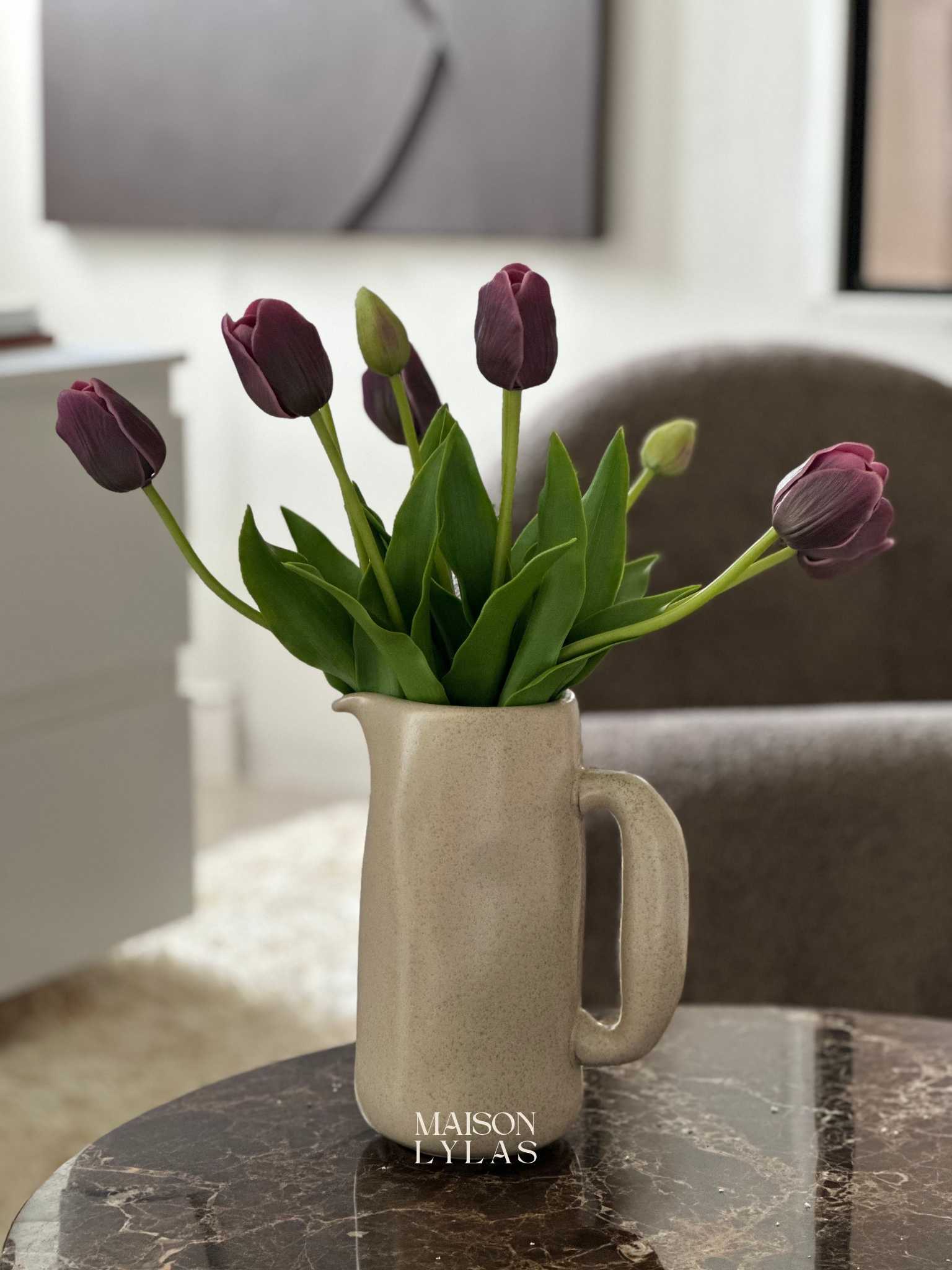 Bouquet - Tulipes pourpre